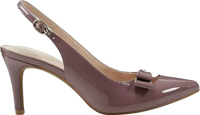 Bandolino Gelli High Women's Heels Dark Mauve Patent : 9.5 M, Synthetic - Image 5