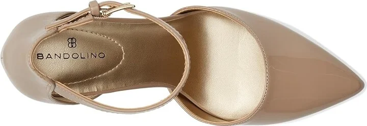 Bandolino Ginata Women's Sandals Cafe Latte Sleek Patent PU : 5 M, Leather/Patent Leather - Image 3