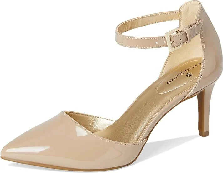 Bandolino Ginata Women's Sandals Cafe Latte Sleek Patent PU : 5 M, Leather/Patent Leather - Image 6