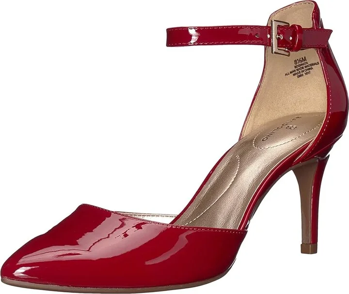 Bandolino Ginata Women's Sandals Rosy Red Sleek Patent PU : 5 M, Leather/Patent Leather - Image 2