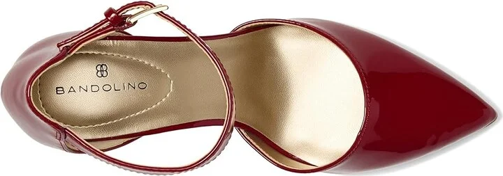 Bandolino Ginata Women's Sandals Rosy Red Sleek Patent PU : 5 M, Leather/Patent Leather - Image 3