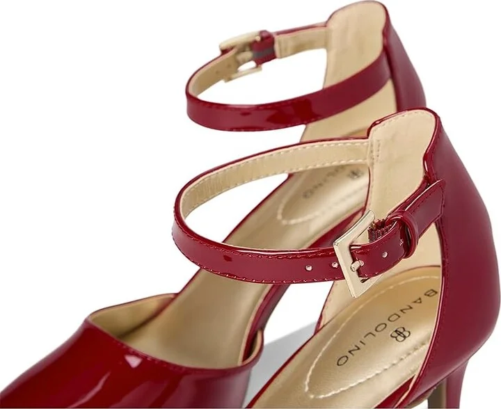 Bandolino Ginata Women's Sandals Rosy Red Sleek Patent PU : 5 M, Leather/Patent Leather - Image 8