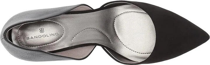 Bandolino Grenow D'Orsay Pump Women's Shoes Black Reptile Synthetic/Faux Suede : 5 M - Image 3