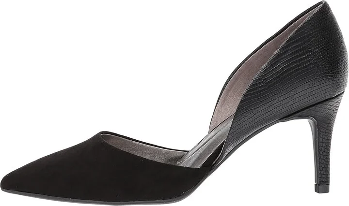Bandolino Grenow D'Orsay Pump Women's Shoes Black Reptile Synthetic/Faux Suede : 5 M - Image 7