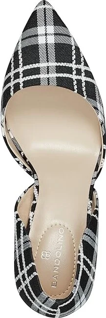 Bandolino Grenow D'Orsay Pump Women's Shoes Black/White Plaid : 9.5 M, Rubber/Synthetic - Image 2