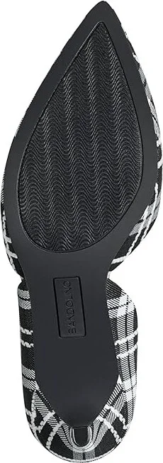 Bandolino Grenow D'Orsay Pump Women's Shoes Black/White Plaid : 9.5 M, Rubber/Synthetic - Image 3