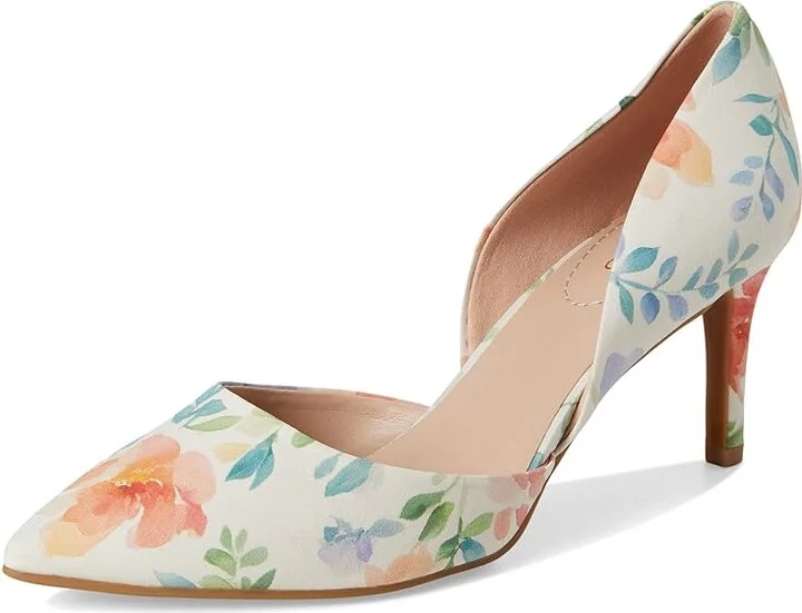Bandolino Grenow D'Orsay Pump Women's Shoes Peach Dreamy Floral : 6 M - Image 5