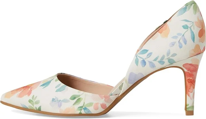 Bandolino Grenow D'Orsay Pump Women's Shoes Peach Dreamy Floral : 6 M - Image 6