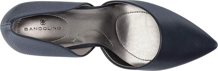 Bandolino Grenow Heel High Women's Heels Navy Smooth/Lizard : 5 M, Leather - Image 3