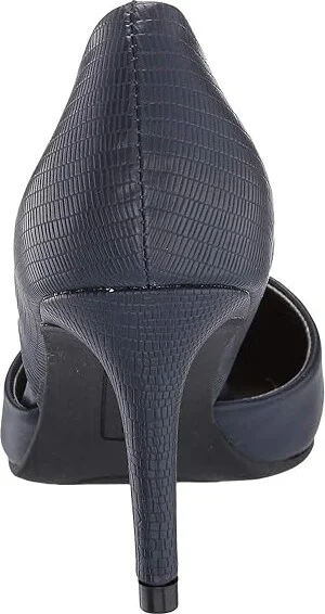 Bandolino Grenow Heel High Women's Heels Navy Smooth/Lizard : 5 M, Leather - Image 5