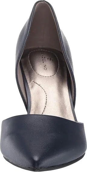 Bandolino Grenow Heel High Women's Heels Navy Smooth/Lizard : 5 M, Leather - Image 6