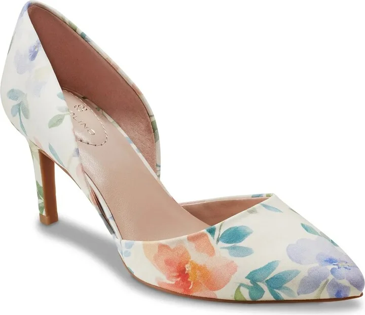 White/Multicolor Floral Print