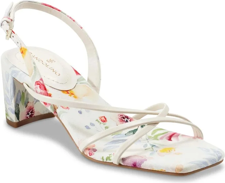White/Multicolor Floral Print