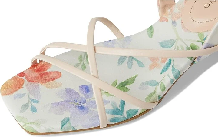 Bandolino Keltie Women's Wedge Shoes Peach Dreamy Floral : 10 M, Synthetic - Image 7