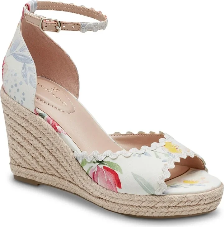 White/Pink/Green Floral Print