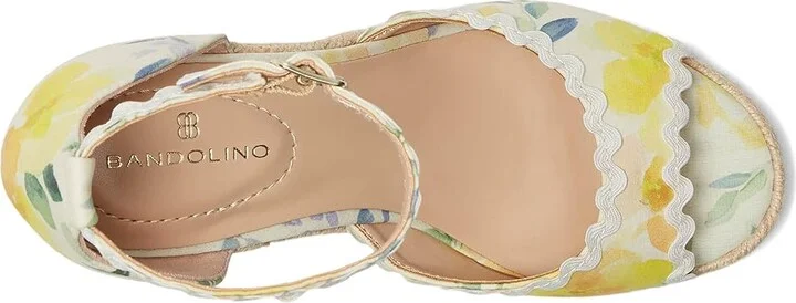 Bandolino Kendri Women's Dress Sandals Ivory Floral : 5.5 M, Synthetic - Image 2