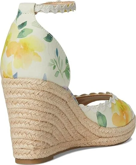 Bandolino Kendri Women's Dress Sandals Ivory Floral : 5.5 M, Synthetic - Image 4