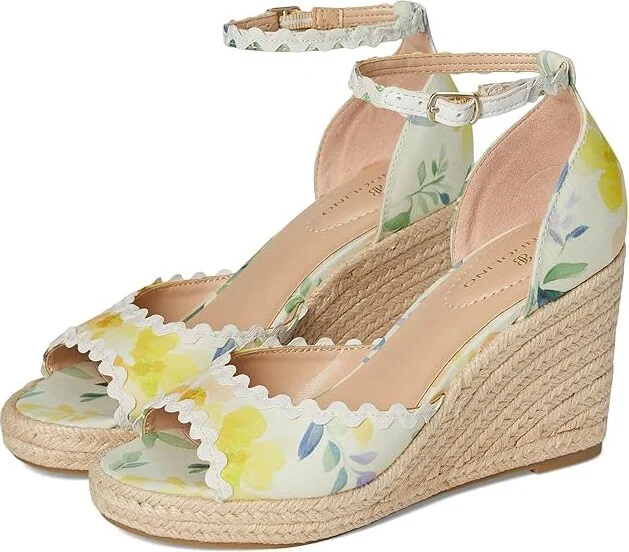 Bandolino Kendri Women's Dress Sandals Ivory Floral : 5.5 M, Synthetic