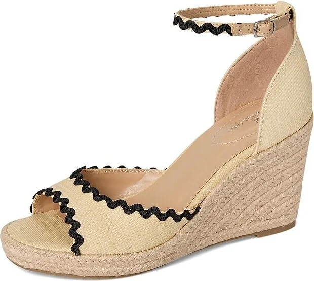 Bandolino Kendri Women's Dress Sandals Light Natural/Black : 7 M, Synthetic - Image 5