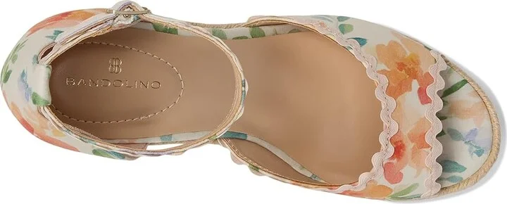 Bandolino Kendri Women's Dress Sandals Peach Floral : 5.5 M, Synthetic - Image 2