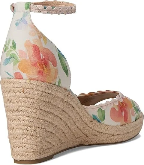 Bandolino Kendri Women's Dress Sandals Peach Floral : 5.5 M, Synthetic - Image 4