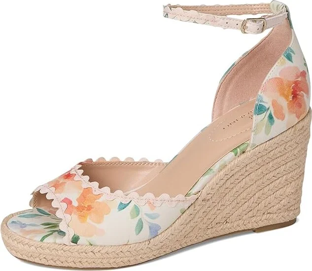 Bandolino Kendri Women's Dress Sandals Peach Floral : 5.5 M, Synthetic - Image 5