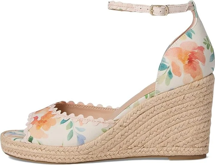 Bandolino Kendri Women's Dress Sandals Peach Floral : 5.5 M, Synthetic - Image 6