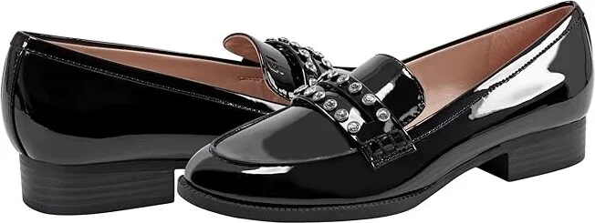 Bandolino Laura Women's Flat Shoes Black Patent : 6.5 M, Synthetic