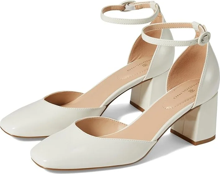 Bandolino Letsadd High Women's Heels Cream Patent : 9.5 M, Leather