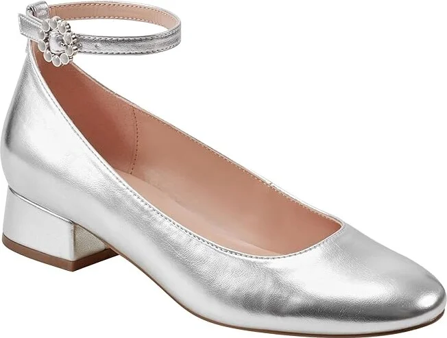 Bandolino Lexy High Women's Heels Silver : 6.5 M, Leather - Image 5