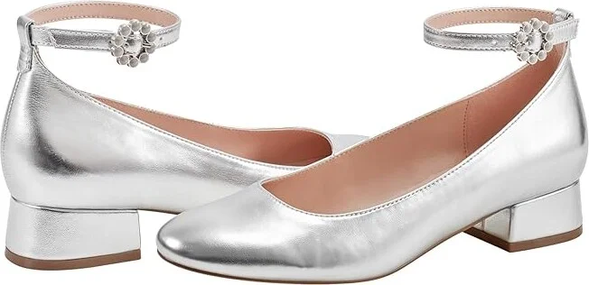 Bandolino Lexy High Women's Heels Silver : 6.5 M, Leather