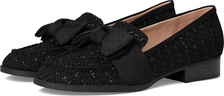 Bandolino Lindio Women's Shoes Black Boucle : 6 M, Textile