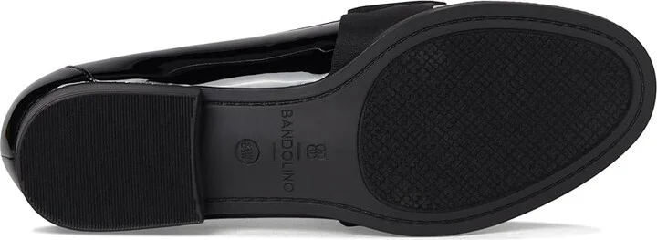 Bandolino Lindio Women's Shoes Black/Cream Patent 1 : 9 W, Textile - Image 3