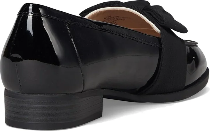 Bandolino Lindio Women's Shoes Black/Cream Patent 1 : 9 W, Textile - Image 4
