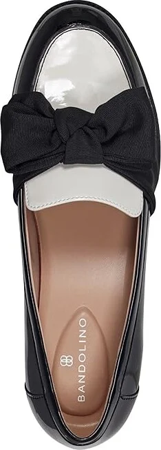 Bandolino Lindio Women's Shoes Black/Cream Patent : 6.5 M, Textile - Image 2