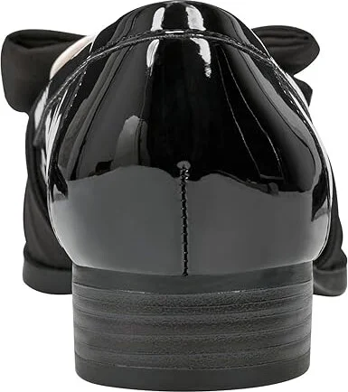 Bandolino Lindio Women's Shoes Black/Cream Patent : 6.5 M, Textile - Image 4
