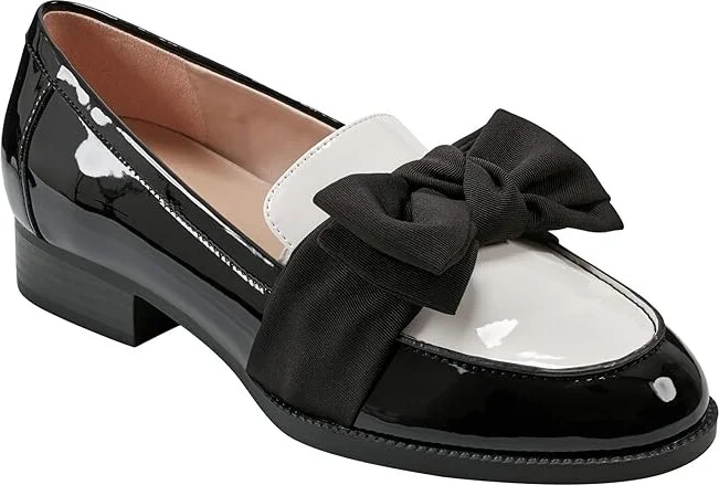 Bandolino Lindio Women's Shoes Black/Cream Patent : 6.5 M, Textile - Image 5