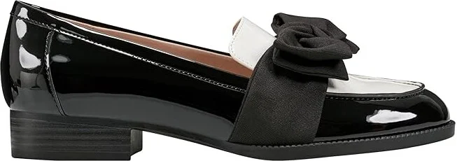Bandolino Lindio Women's Shoes Black/Cream Patent : 6.5 M, Textile - Image 6
