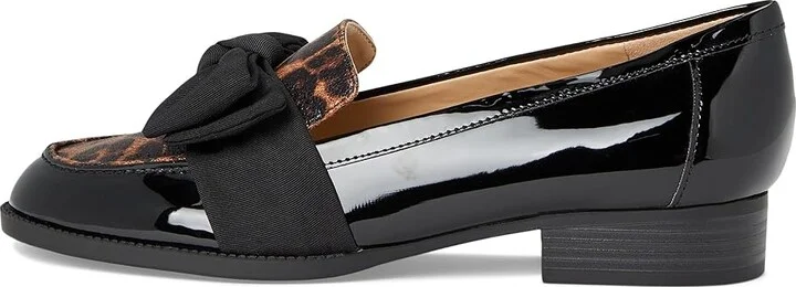 Bandolino Lindio Women's Shoes Black Patent/Leopard : 11 M, Textile - Image 6