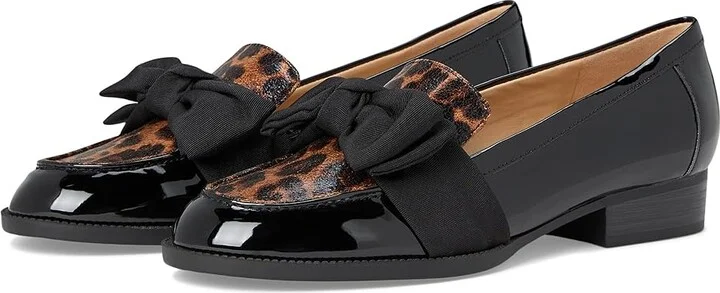 Bandolino Lindio Women's Shoes Black Patent/Leopard : 11 M, Textile