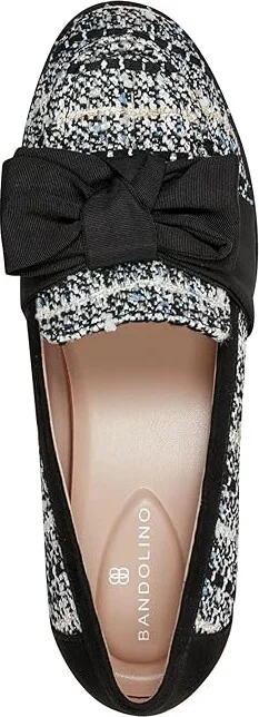 Bandolino Lindio Women's Shoes Black/White Boucle : 10 M, Textile - Image 2