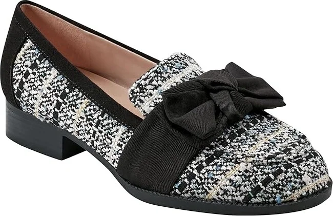 Bandolino Lindio Women's Shoes Black/White Boucle : 10 M, Textile - Image 5