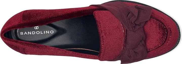 Bandolino Lindio Women's Shoes Burgundy Velvet : 9.5 M, Textile - Image 2