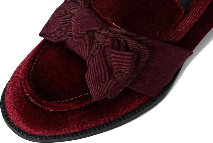 Bandolino Lindio Women's Shoes Burgundy Velvet : 9.5 M, Textile - Image 7