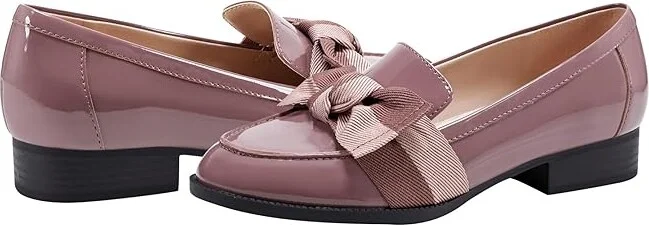 Bandolino Lindio Women's Shoes Dark Mauve Patent/Blush : 9 M, Textile