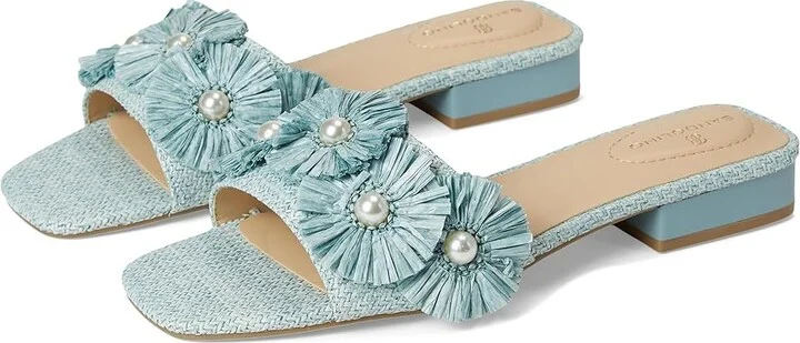 Bandolino Marcell Women's Wedge Shoes Light Blue : 6 M, Synthetic