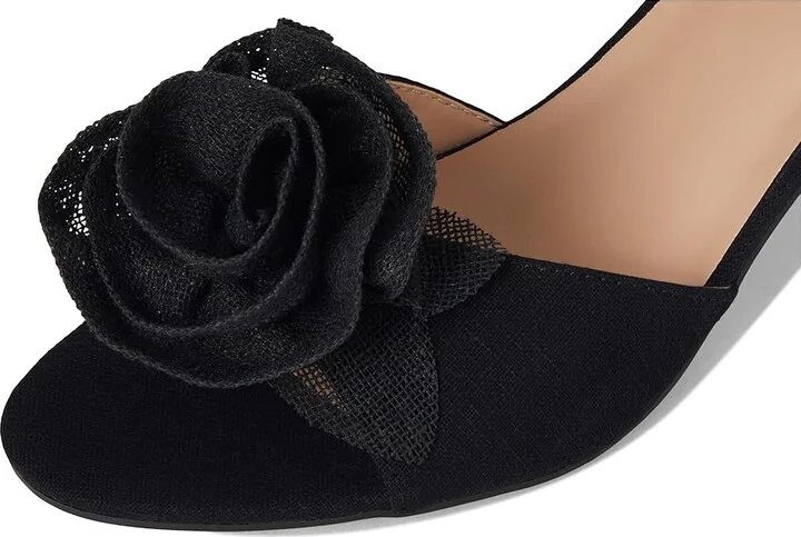 Bandolino Marette Women's Wedge Shoes Black : 9 M, Suede - Image 7