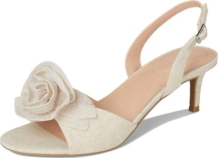 Bandolino Marette Women's Wedge Shoes Light Natural : 8 M, Suede - Image 5