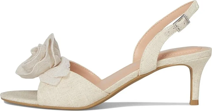Bandolino Marette Women's Wedge Shoes Light Natural : 8 M, Suede - Image 6