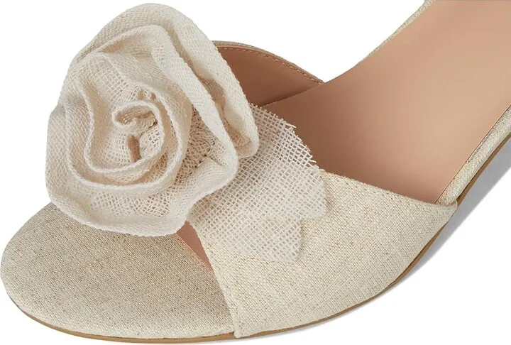 Bandolino Marette Women's Wedge Shoes Light Natural : 8 M, Suede - Image 7